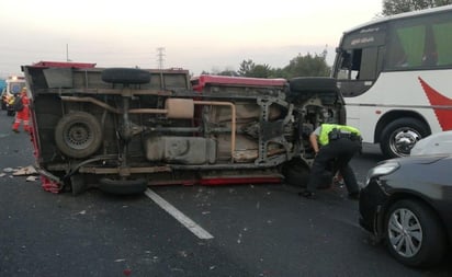 Choque múltiple provoca cierre de la autopista México–Pachuca