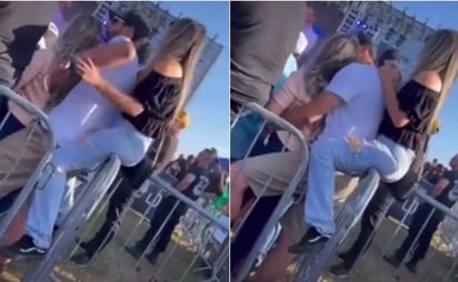 ¡Y tu preocupándote por sus amiguitas! Cachan a hombre engañando a su novia; estaba manoseando a la suegra atrás de ella