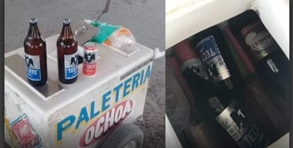 Carrito de paletas es usado para enfriar las ‘caguamas’