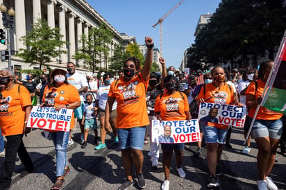 Miles de personas  marchan por el derecho  al voto en Washington 