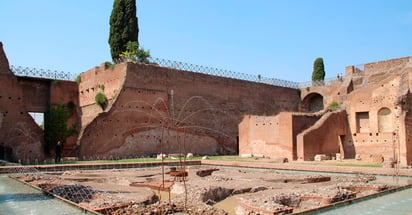 El agua vuelve a correr en la Fuente de las Peltas, en el Palatino romano