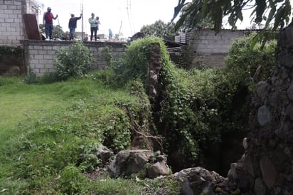 Socavón de 10 metros se forma en Huamantla, Tlaxcala