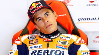 Márquez, 'contento' con el segundo puesto después de sufrir dos caídas