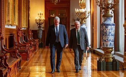 AMLO sostiene encuentro con presidente de Cuba