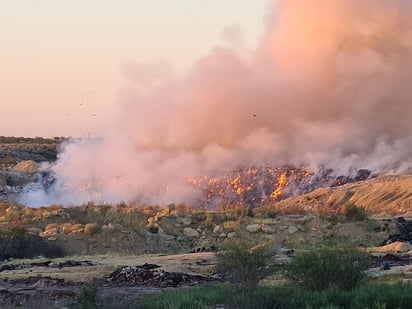 Se incendia celda del relleno sanitario de Piedras Negras; informan que fue controlado