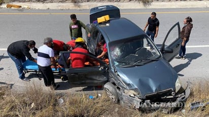 Fuerte accidente en la Saltillo-Monterrey