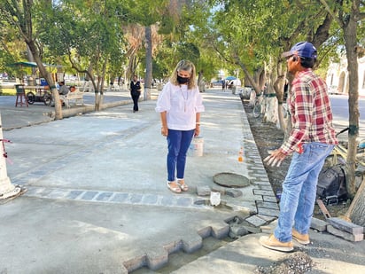 Las autoridades concluyen el embanquetado del Centro Histórico en San Buenaventura 