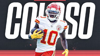 Tyreek Hill, de los Chiefs, es el Coloso de la Semana cuatro de la NFL