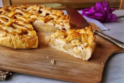 Receta de un pie de manzana estilo americano