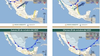 La madrugada del miércoles entra un frente frío con viento del norte