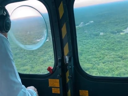 Supervisará en helicóptero avances del Tren Maya este fin de semana