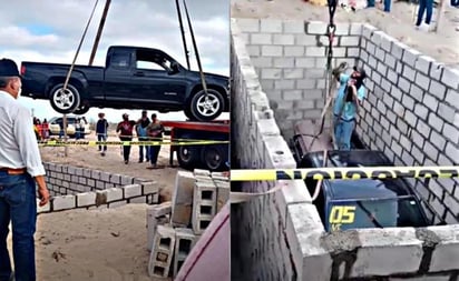 Entierran a hombre junto a su camioneta en Baja California Sur