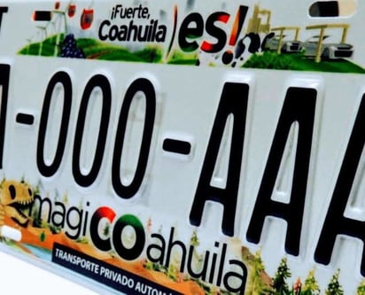 MARS: Por seguridad, nuevas placas en Coahuila contarán con nueva tecnología