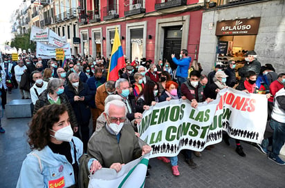 Jubilados españoles piden 'blindar' las pensiones en la Constitución