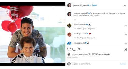 'Tu amor perdurará por siempre', el mensaje de despedida de James a su abuela