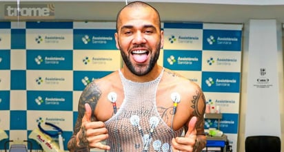 Dani Alves se entrenó por primera vez con el Barça