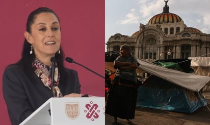 Sheinbaum llama a Murat y la Segob a resolver plantón en CDMX