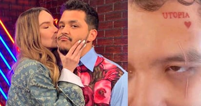 Christian Nodal se hace un tatuaje en el rostro en honor a Belinda