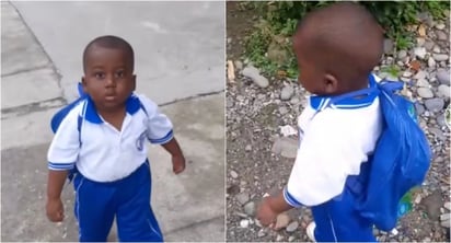 VIDEO: Niño colombiano cautiva a usuarios de TikTok por 'caminar como hombre'