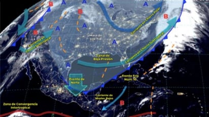 Frente frío 11 provocará lluvias en varios estados