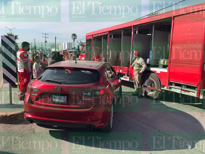 Empleado de una empresa refresquera termina atropellado por una mujer al volante en Monclova