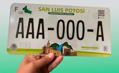 Así puedes obtener placas gratuitas en SLP