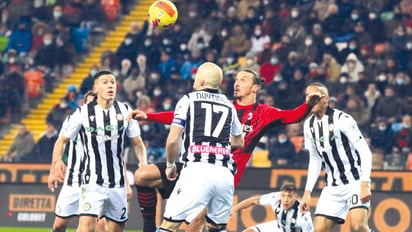 Serie A: Milan salva el empate frente al udinese gracias a chilena de Zlatan