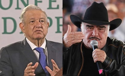 AMLO expresa su pésame por muerte de Vicente Fernández