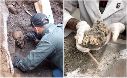 Hallan 17 entierros del siglo XIX frente a cementerio de Ciudad de México