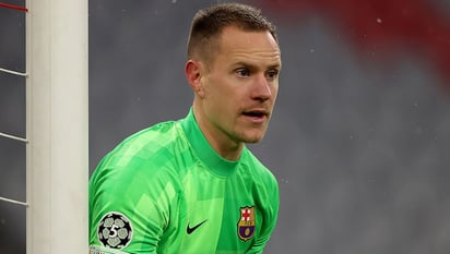 Marc-André ter Stegen celebra su partido 300 con el Barça