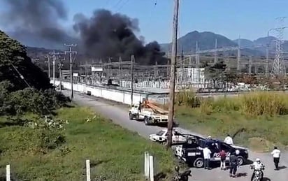 Un incendio se registró en la subestación de CFE en Veracruz