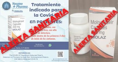 La SSa alerta por venta de falso tratamiento contra Covid