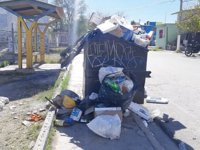 Incendios a botes de basura de Monclova van en incremento