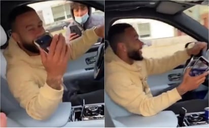 VIDEO: Memphis Depay sorprende a fan y le 'roba' su celular 