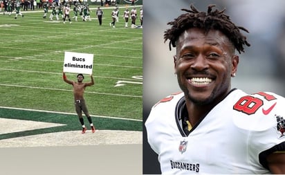 Antonio Brown se burla de la eliminación de Tampa Bay