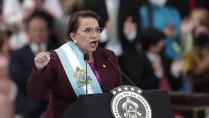 Xiomara Castro dice 'no más narcotráfico ni crimen organizado' en Honduras