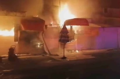  Se registra incendio en bazar Lomas Verdes