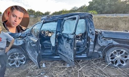 Eduin Caz sufre accidente automovilístico; está bien 