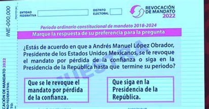 El TEPJF rechaza modificar boleta de revocación 