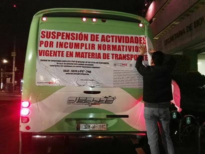 Semovi suspende microsbuses, combis y autobuses por malas condiciones