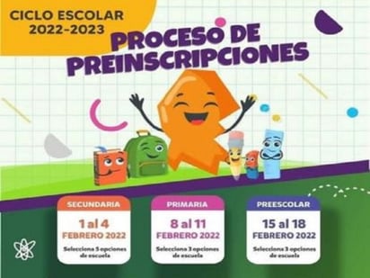 SEP: Del 8 al 11 de febrero son las preinscripciones a primaria