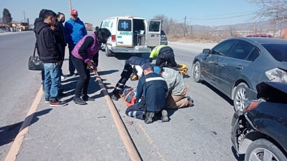 Accidente en Castaños deja a un lesionado por alcance