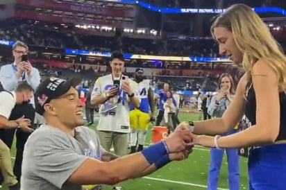  Taylor Rapp gana el Super Bowl y le pide matrimonio a su novia