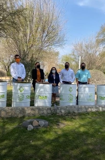 Empresa dona tambos para basura a Ecoparque Monclova