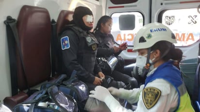 12 heridos en marcha; una de ellas policía