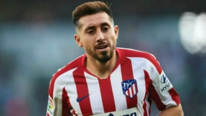 Héctor Herrera: Lució en la foto oficial del Atlético de Madrid