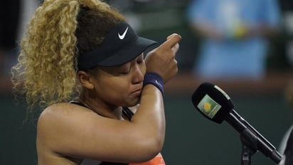 Naomi Osaka rompió en llanto tras ser insultada por un aficionado en Indian wells