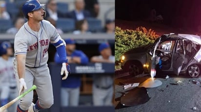 Pete Alonso salió ileso de 'brutal' accidente