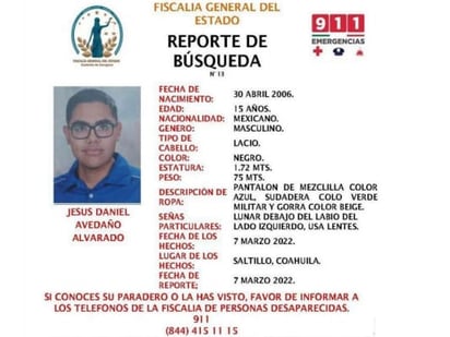 Desaparece acólito de la Diócesis de Saltillo