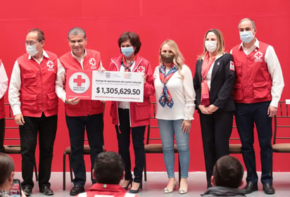 145 MDP ha entregado  el estado a la Cruz Roja